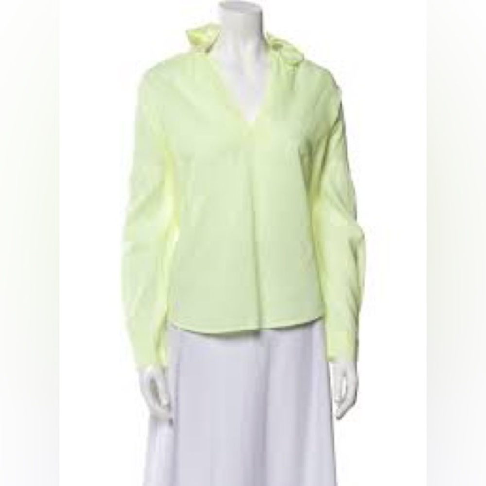A Shirt Thing Celeste Cotton Poplin Shirt in Yellow